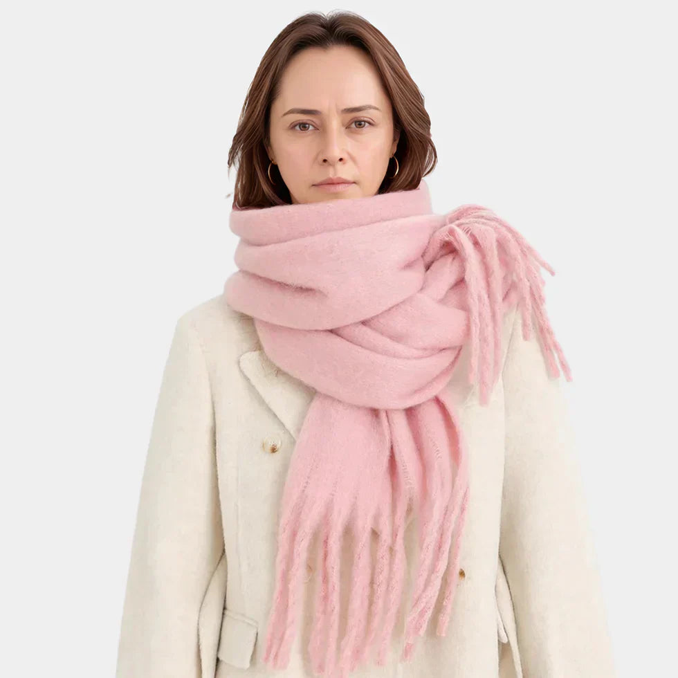 Women's Oversized Plush Winter Scarf - Warm and Cozy Wrap-The Yellow Prime