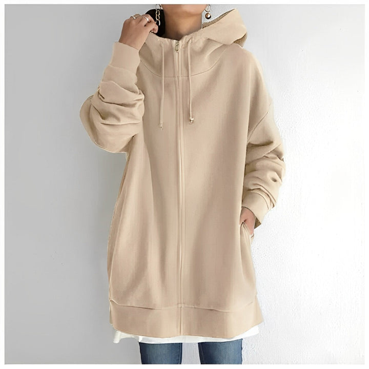 Women's Oversized Warm Fleece Hoodie-The Yellow Prime