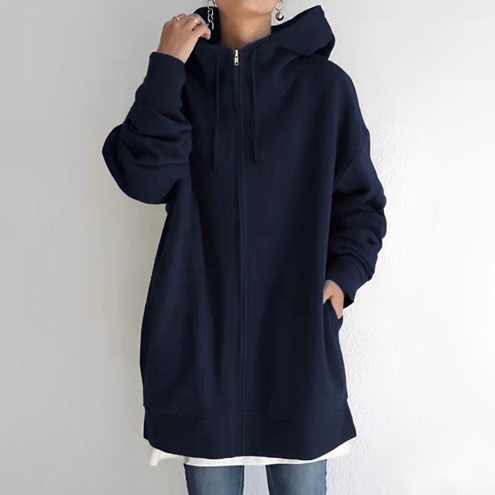 Women's Oversized Warm Fleece Hoodie-The Yellow Prime