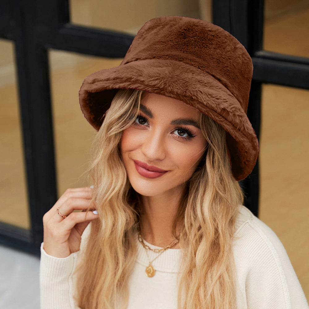 Women's Plush Cuddle Hat-The Yellow Prime