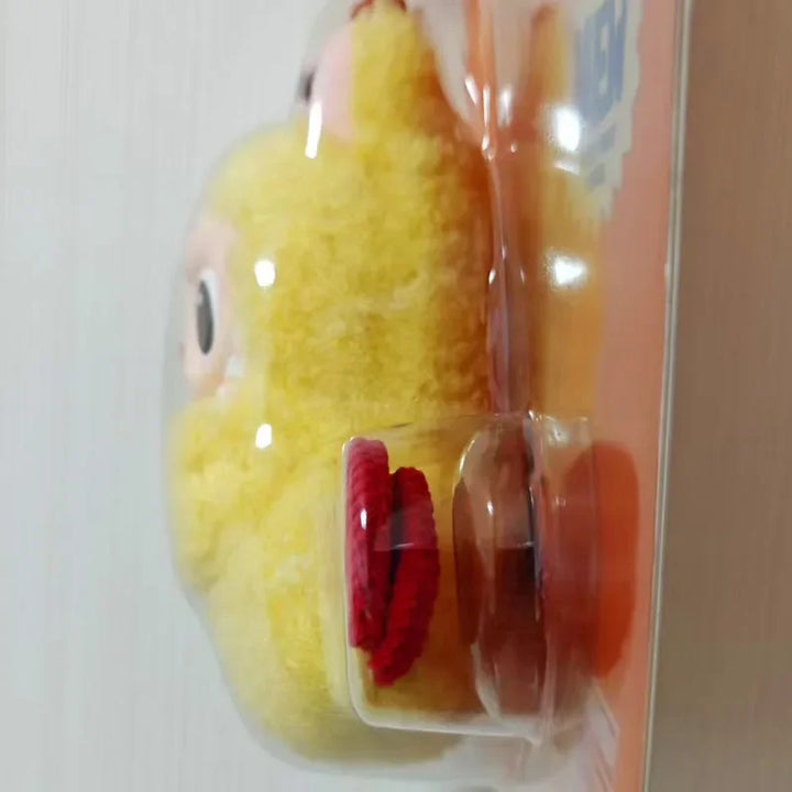 Women's Plush Earphone Bag Keychain with Tempura Shrimp Design-The Yellow Prime