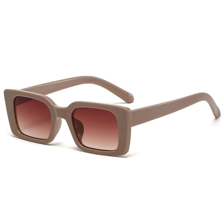 Women's Retro Rectangular Sunglasses with Leopard Pattern for Summer-The Yellow Prime