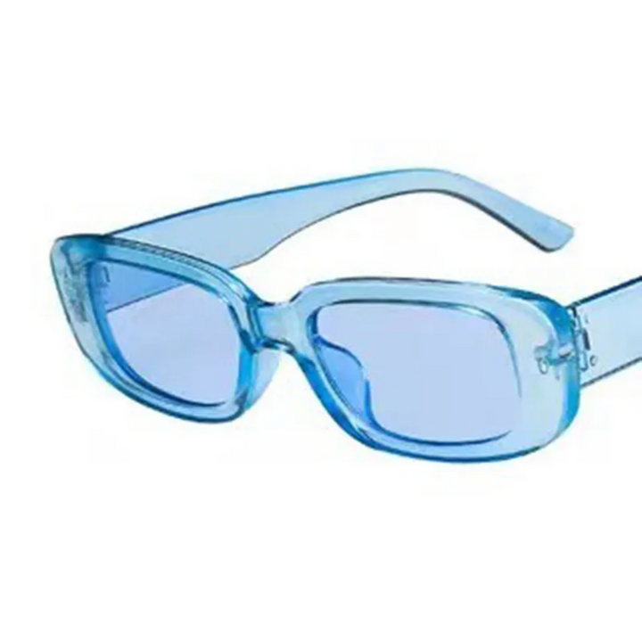 Women's Retro Sunglasses - Breathable Rectangular Frame, UV400 Protection-The Yellow Prime