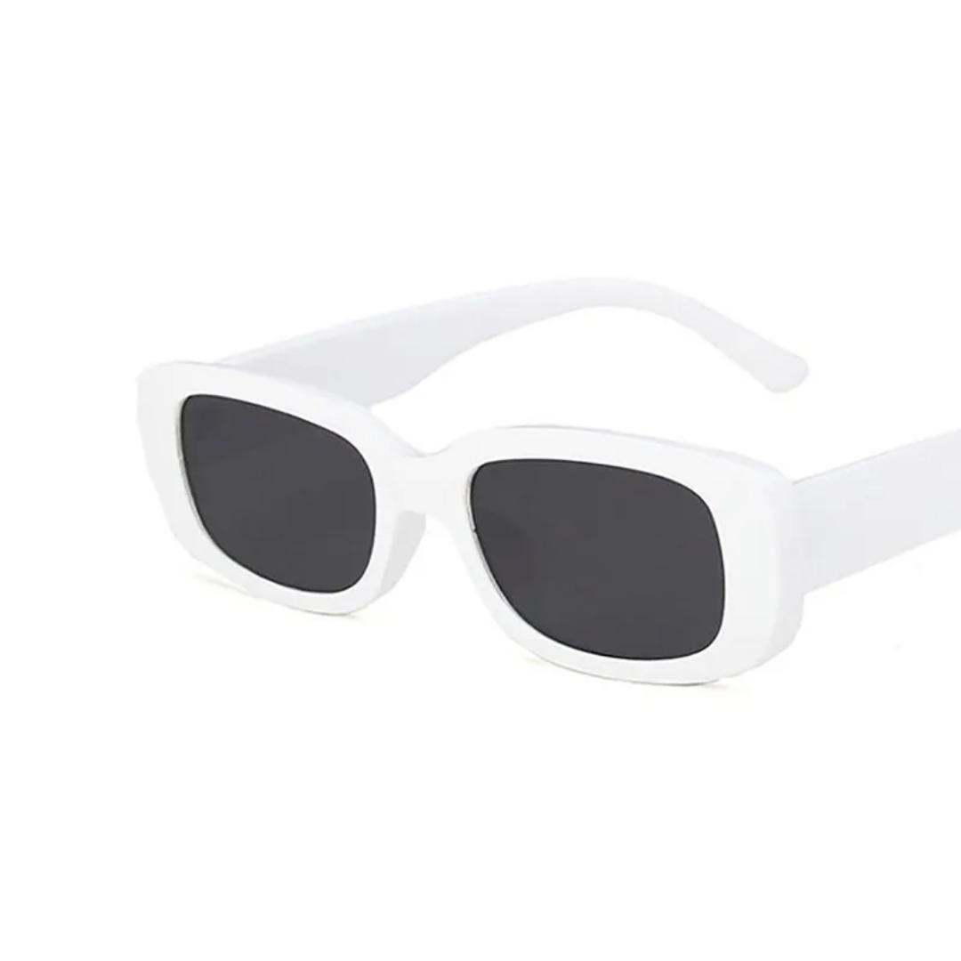 Women's Retro Sunglasses - Breathable Rectangular Frame, UV400 Protection-The Yellow Prime