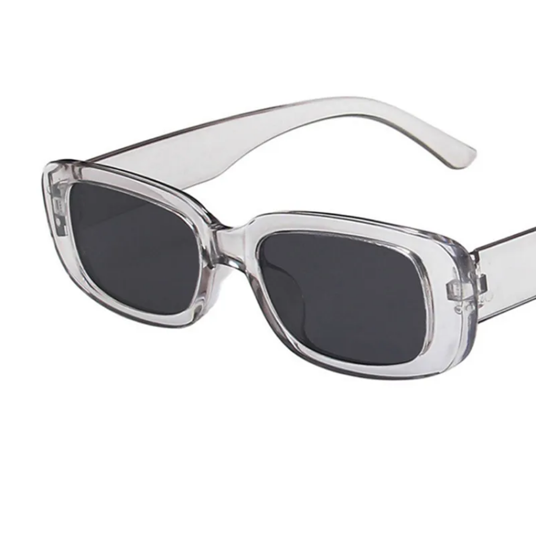 Women's Retro Sunglasses - Breathable Rectangular Frame, UV400 Protection-The Yellow Prime