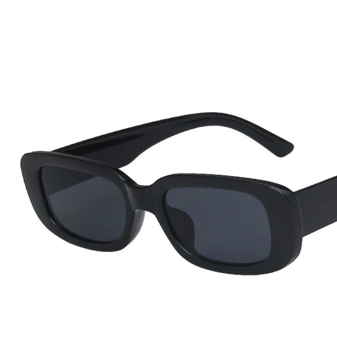 Women's Retro Sunglasses - Breathable Rectangular Frame, UV400 Protection-The Yellow Prime