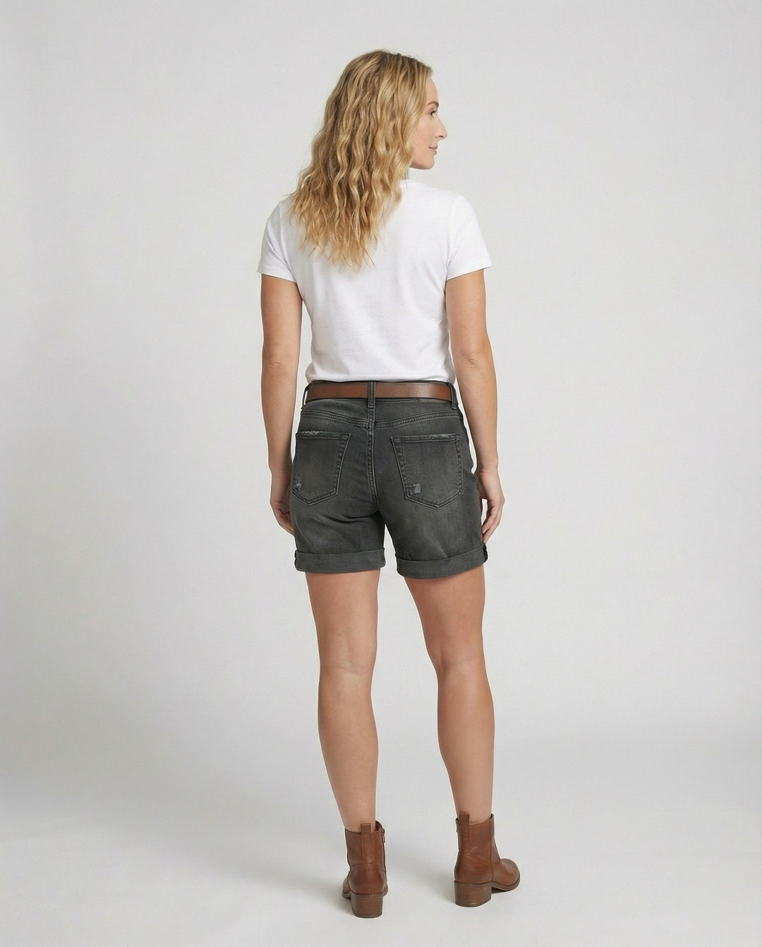 Women's Ripped Denim Shorts for Casual Summer Style-The Yellow Prime