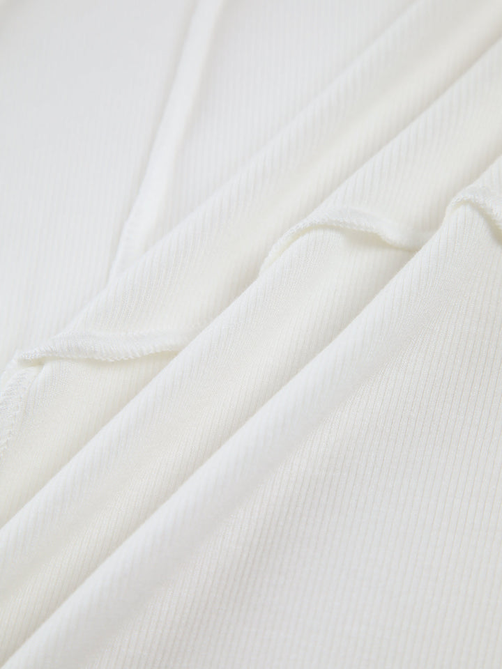 Women's Seam Detail Ribbed Top-The Yellow Prime