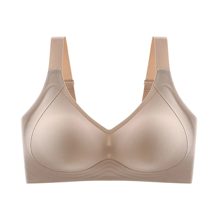 Women's Seamless Plus Size Push-Up Bra Thin Cup Wireless Bralette-The Yellow Prime