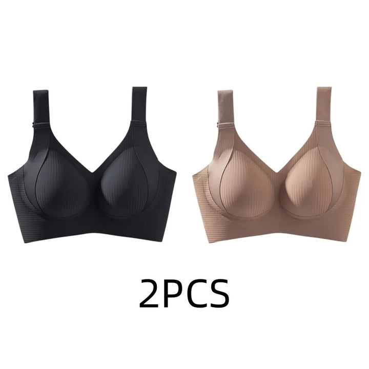Women's Seamless Thin Style Bra, No Wires, Anti-Sagging Support-The Yellow Prime