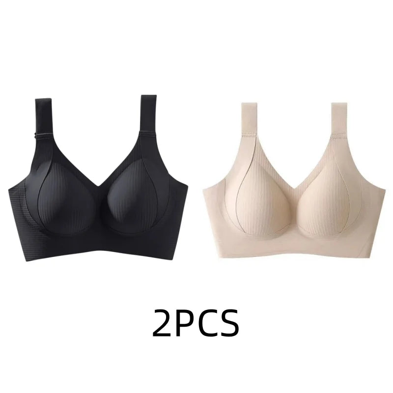 Women's Seamless Thin Style Bra, No Wires, Anti-Sagging Support-The Yellow Prime