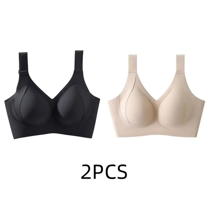 Women's Seamless Thin Style Bra, No Wires, Anti-Sagging Support-The Yellow Prime