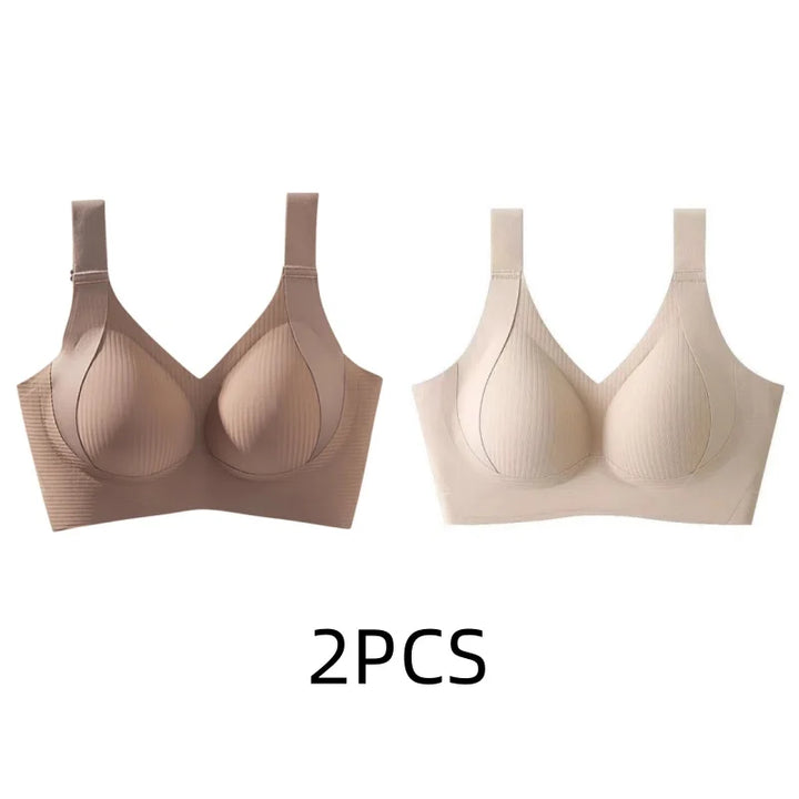 Women's Seamless Thin Style Bra, No Wires, Anti-Sagging Support-The Yellow Prime