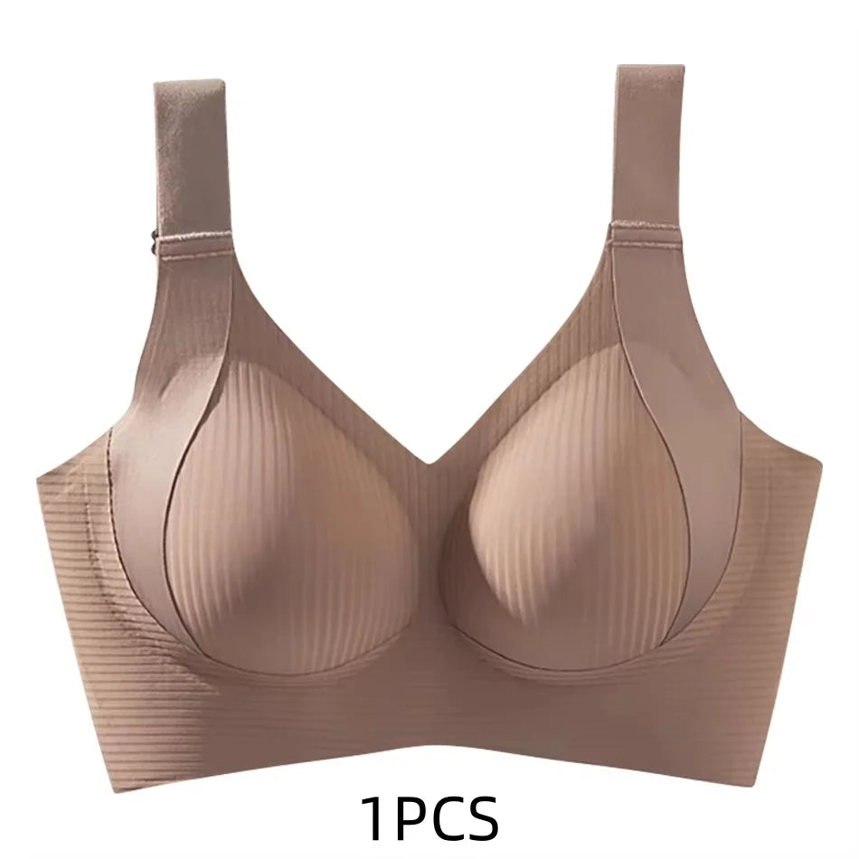 Women's Seamless Thin Style Bra, No Wires, Anti-Sagging Support-The Yellow Prime