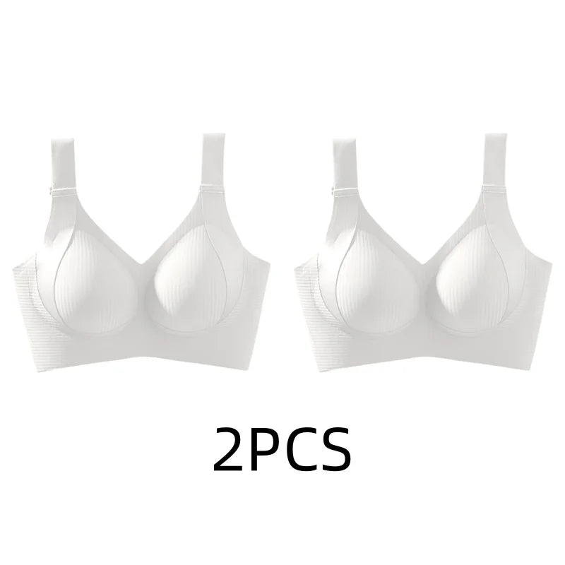 Women's Seamless Thin Style Bra, No Wires, Anti-Sagging Support-The Yellow Prime