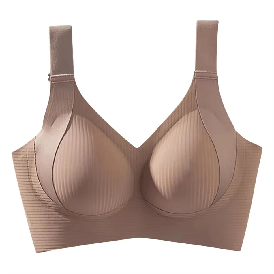 Women's Seamless Thin Style Bra, No Wires, Anti-Sagging Support-The Yellow Prime