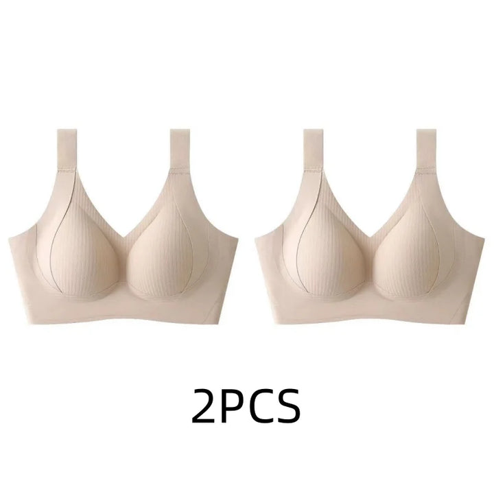 Women's Seamless Thin Style Bra, No Wires, Anti-Sagging Support-The Yellow Prime