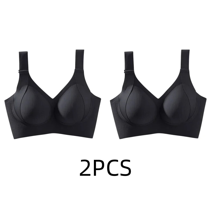 Women's Seamless Thin Style Bra, No Wires, Anti-Sagging Support-The Yellow Prime