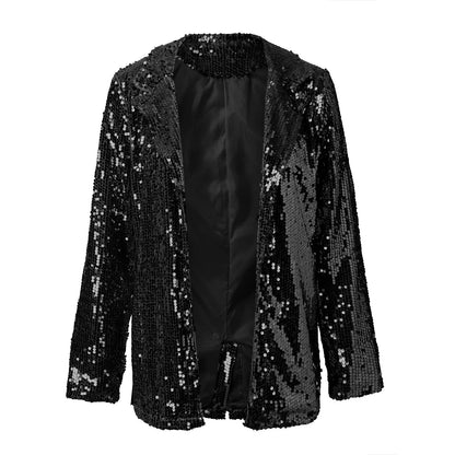 Women's Sequin Blazer for Stylish Evening Outfits-The Yellow Prime