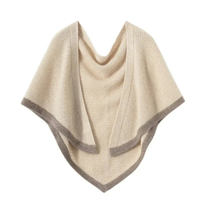 Women's Soft Cashmere Travel Shawl - Rectangular Knit Design-The Yellow Prime