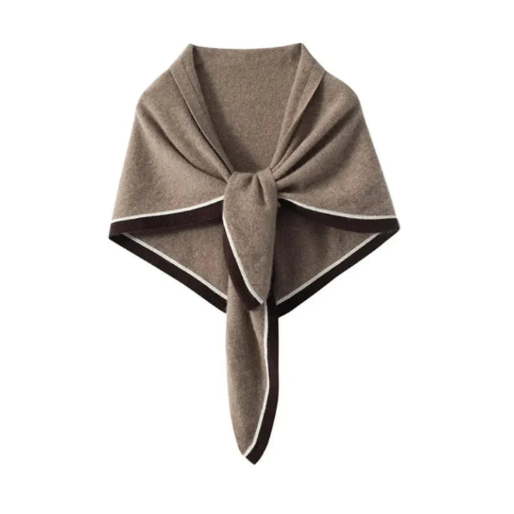 Women's Soft Cashmere Triangular Scarf for Layering-The Yellow Prime