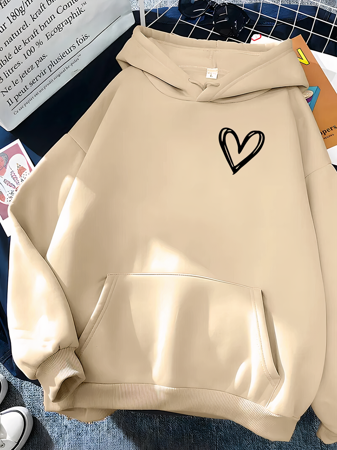 Women's Soft Cozy Casual Hoodie - Relaxed Cotton Pullover-The Yellow Prime