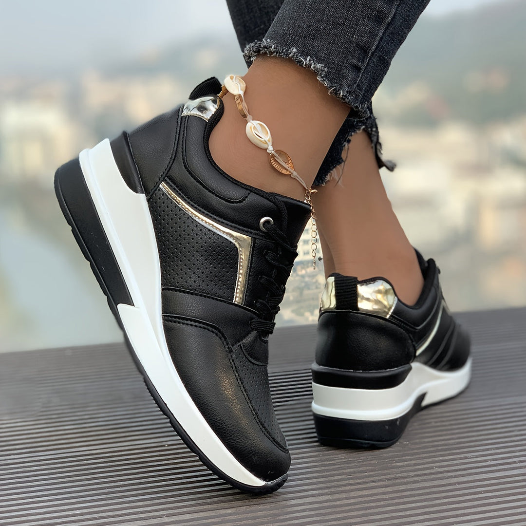 Women's Solid Color Sneakers for Everyday Wear-The Yellow Prime