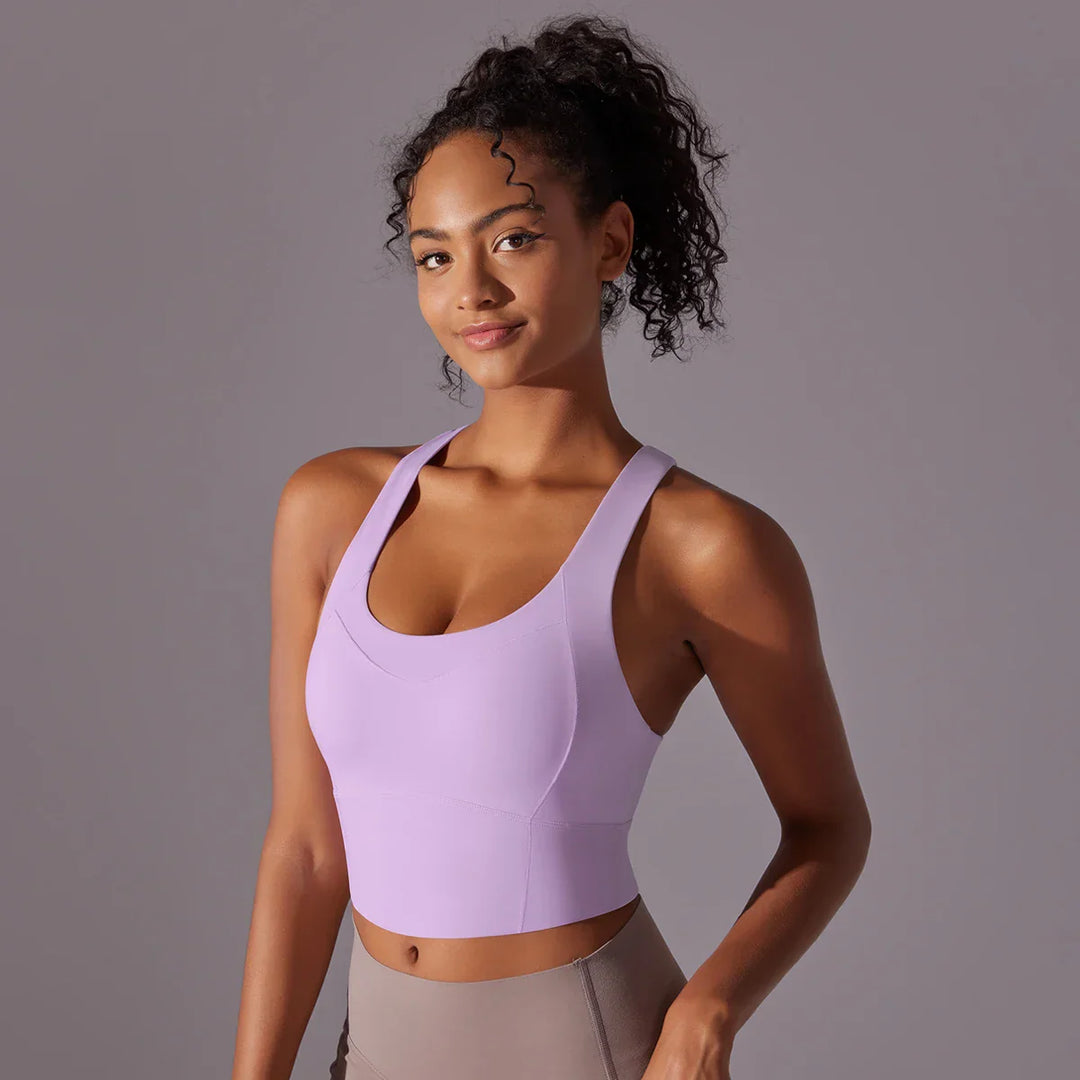 Women's Sporty Yoga Bra with Close-Fitting Design-The Yellow Prime