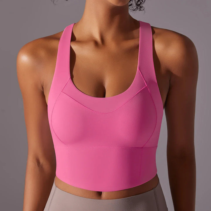 Women's Sporty Yoga Bra with Close-Fitting Design-The Yellow Prime