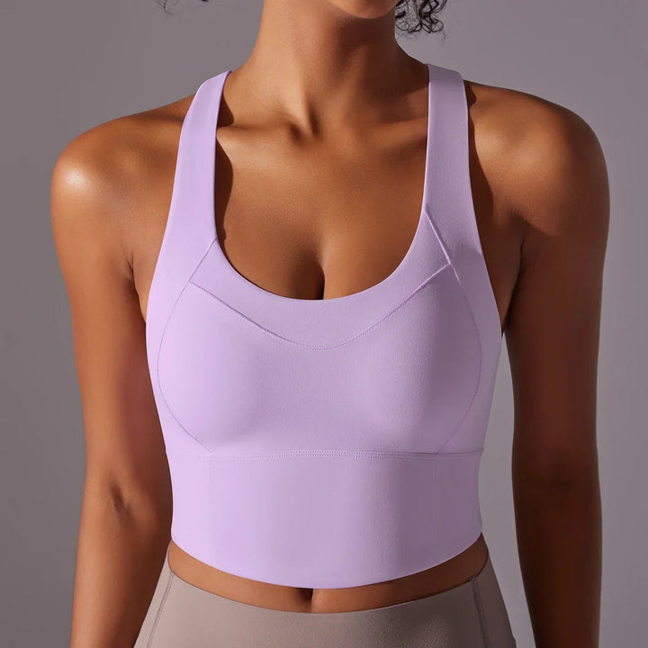 Women's Sporty Yoga Bra with Close-Fitting Design-The Yellow Prime