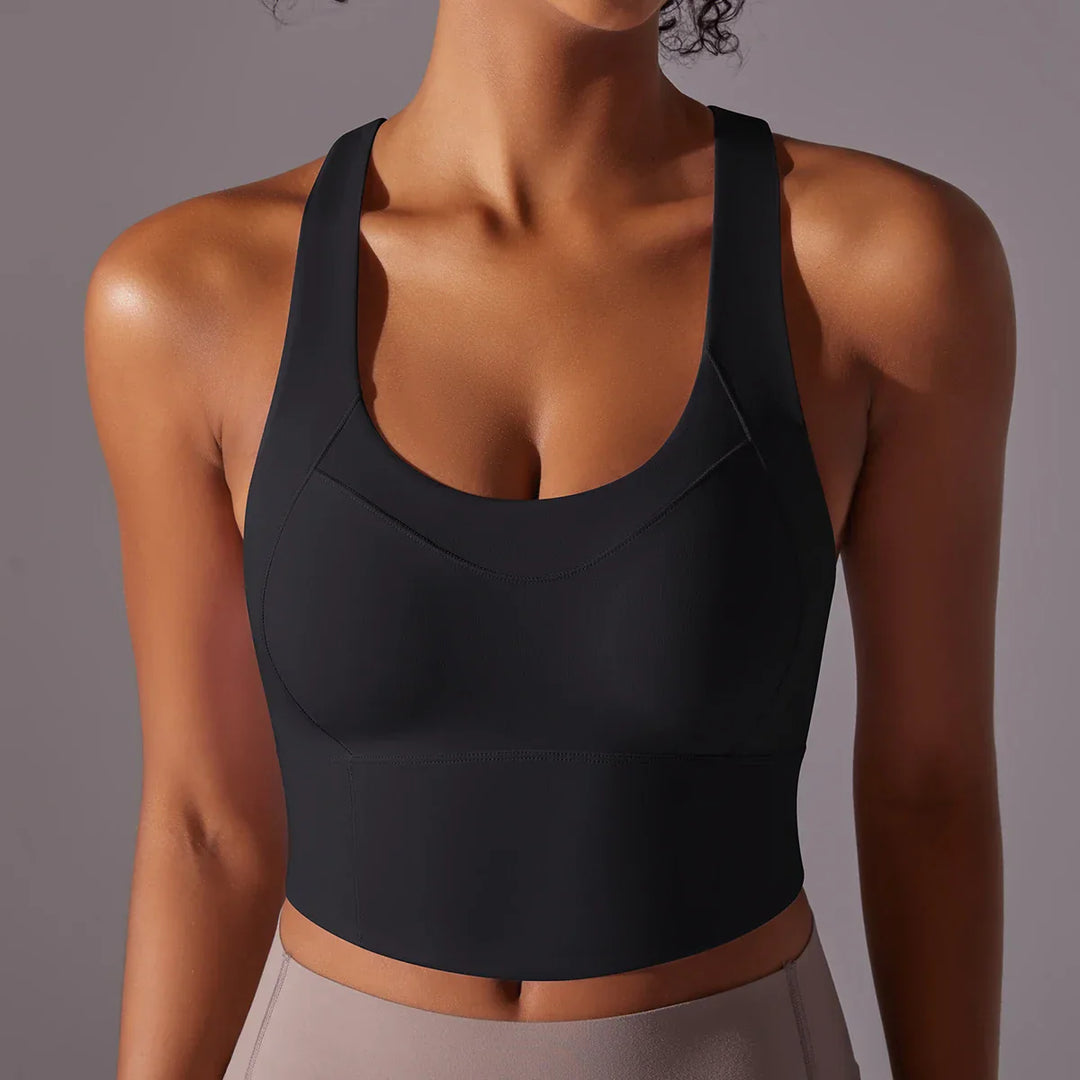 Women's Sporty Yoga Bra with Close-Fitting Design-The Yellow Prime
