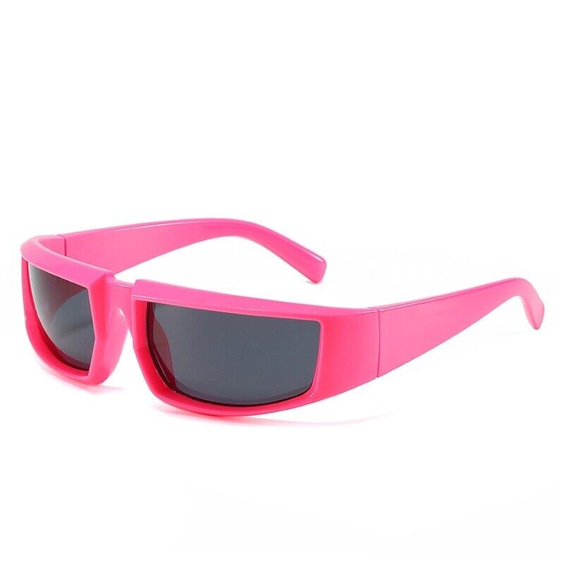 Women's Square Punk Sunglasses - Plastic Frame for Summer Style-The Yellow Prime