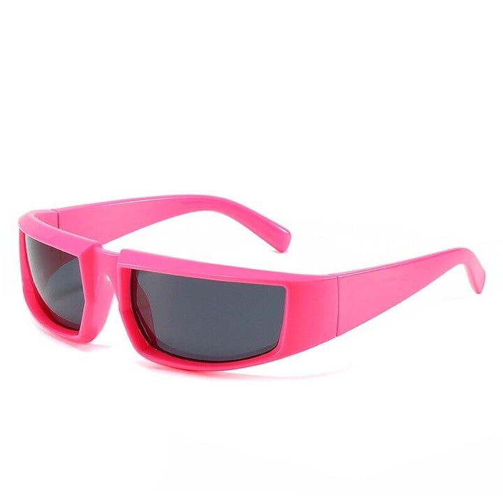 Women's Square Punk Sunglasses - Plastic Frame for Summer Style-The Yellow Prime