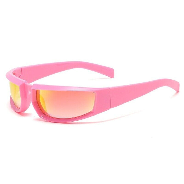 Women's Square Punk Sunglasses - Plastic Frame for Summer Style-The Yellow Prime