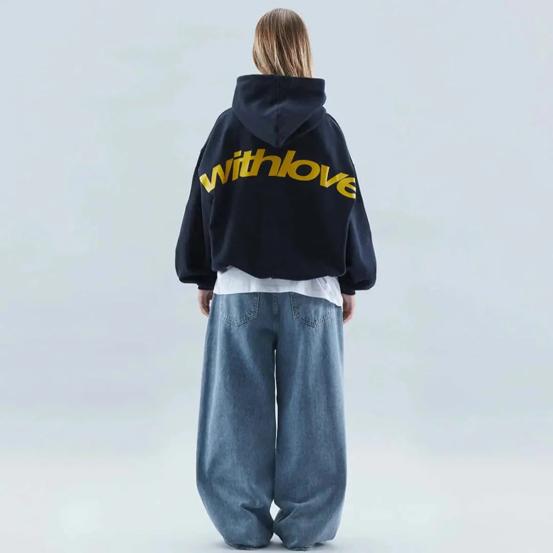 Women's Statement Casual Hoodie with Love