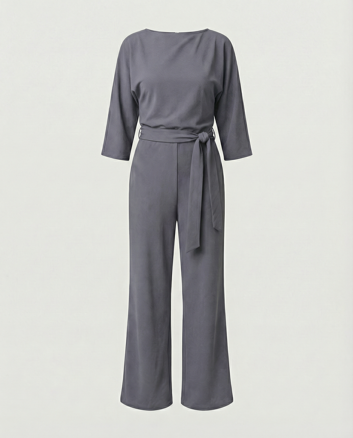 Women's Stylish Belted Jumpsuit-The Yellow Prime