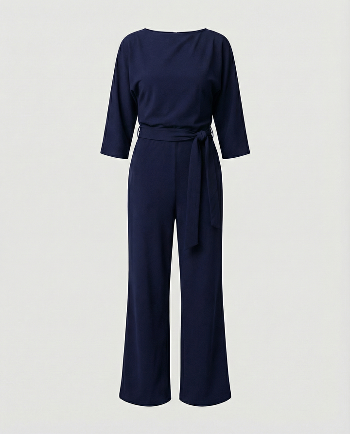Women's Stylish Belted Jumpsuit-The Yellow Prime