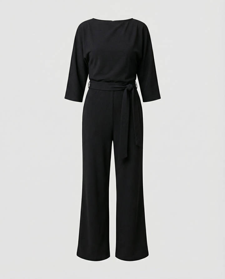 Women's Stylish Belted Jumpsuit-The Yellow Prime