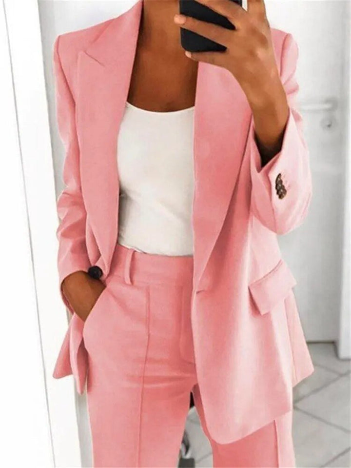 Women's Stylish Blazer Suit - Flattering Fit for Any Occasion-The Yellow Prime