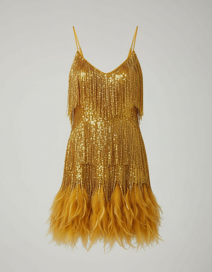 Women's Stylish Cocktail Dress - Samba Design-The Yellow Prime
