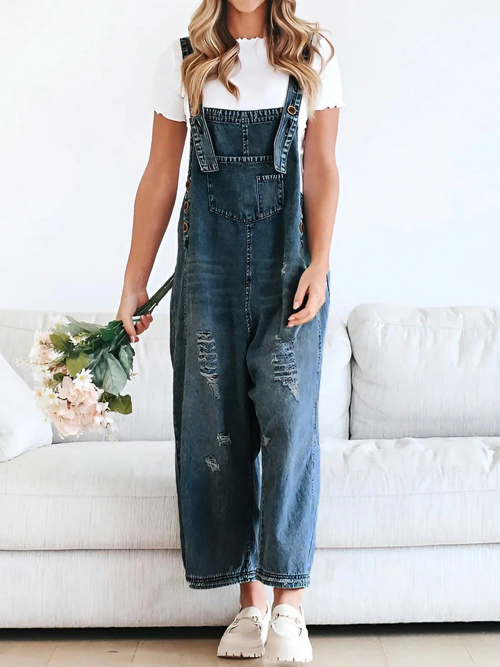 Women's Stylish Denim Trousers-The Yellow Prime
