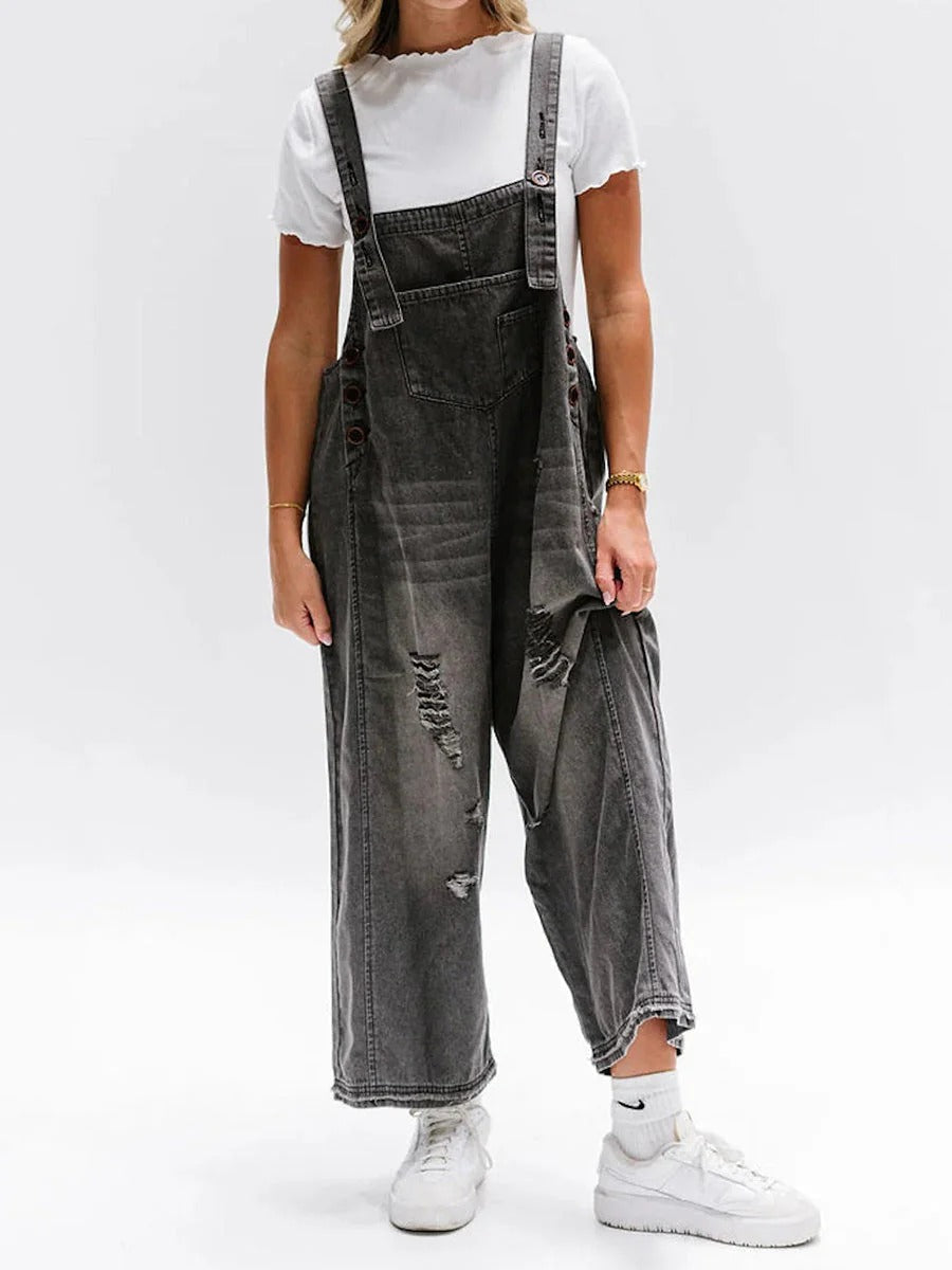 Women's Stylish Denim Trousers-The Yellow Prime