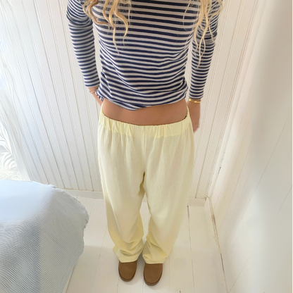 Women's Stylish Loose Fit Straight Leg Pants-The Yellow Prime