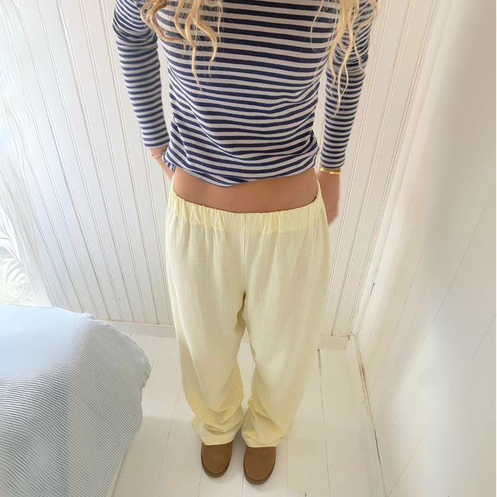Women's Stylish Loose Fit Straight Leg Pants-The Yellow Prime