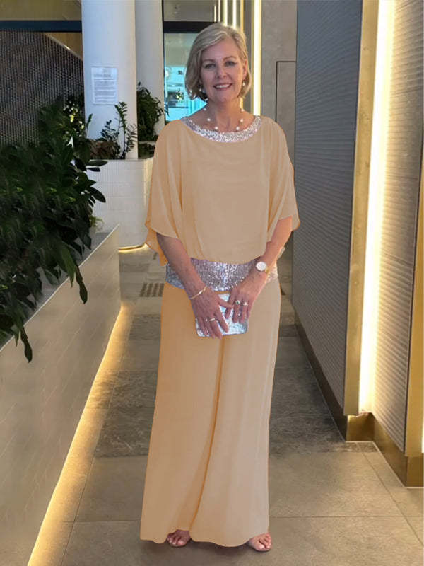 Women's Stylish Sequin Jumpsuit with Shimmering Details-The Yellow Prime