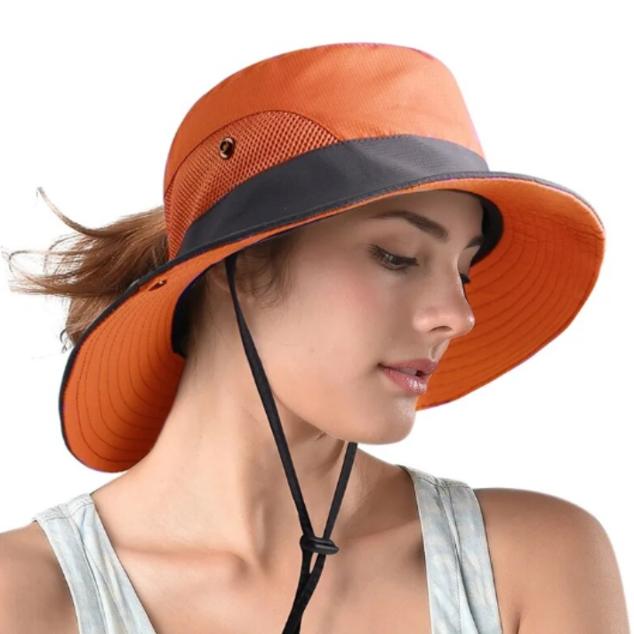 Women's Stylish UV Protection Sun Hat-The Yellow Prime