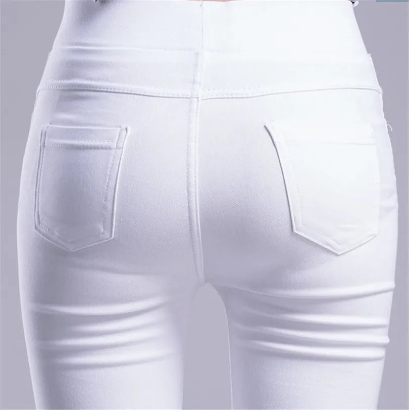 Women's Summer Casual Stretch Skinny Leggings Slim Fit Pants-The Yellow Prime