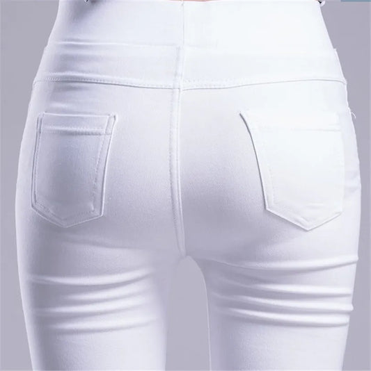 Women's Summer Casual Stretch Skinny Leggings Slim Fit Pants-The Yellow Prime