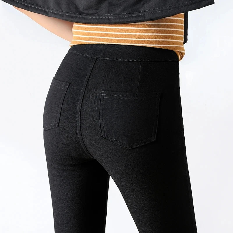 Women's Summer Casual Stretch Skinny Leggings Slim Fit Pants-The Yellow Prime