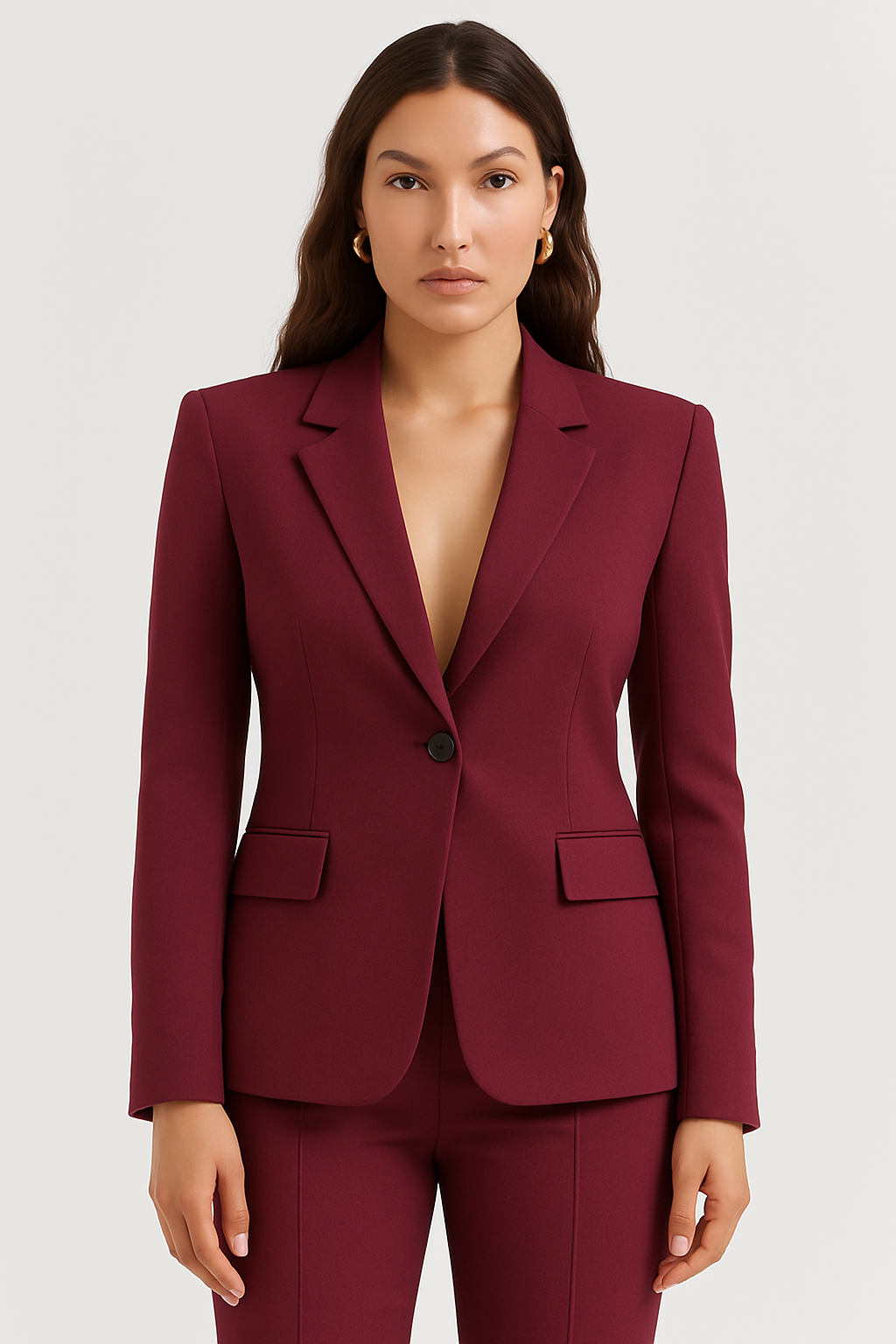Frieda | Women's Tailored Single Button Blazer for Stylish Outfits